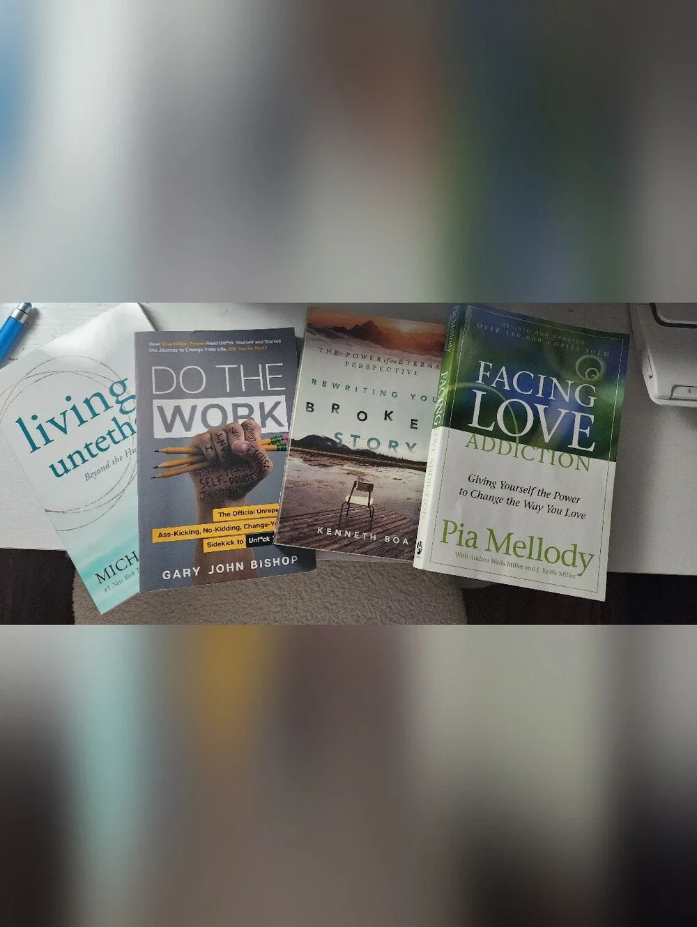 Assorted Self-Help Paperback Book Set - Blue/Green/White Covers